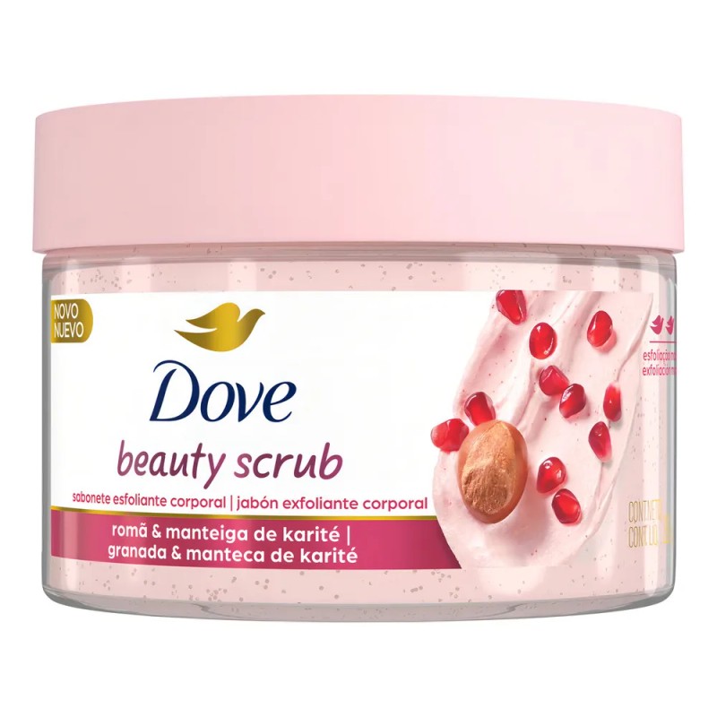 Exfoliante Corporal Dove Beauty Scrub Granada & Manteca de Karité