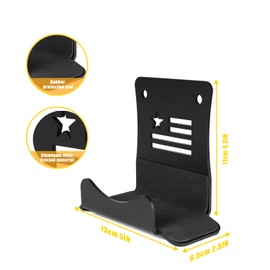 HENGTUAOTO Wall-Mounted Offroad Door Storage Hangers,Door Hanger Bracket Hook 2-PCS Compatible with 1956-2023 Jeep Wrangler CJ YJ TJ JK JKU JL JLU LJ JT