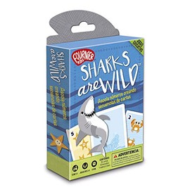 Fournier- Sharks Are Wild-Learning Numbers Educational Card Game, Multicolor (1040719)
