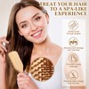 Meanplan 40 Pcs Bamboo Hair Brush Set for Women Hair