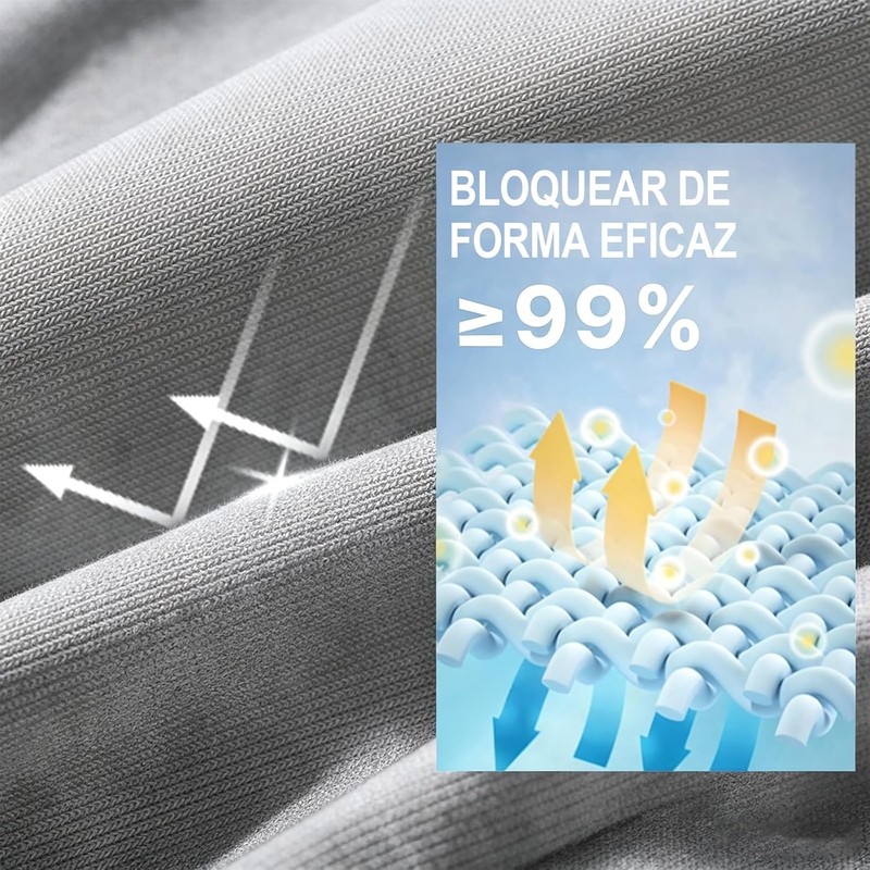 EYNSHOO 2 Pares de Guantes para Sol de Seda Helada,