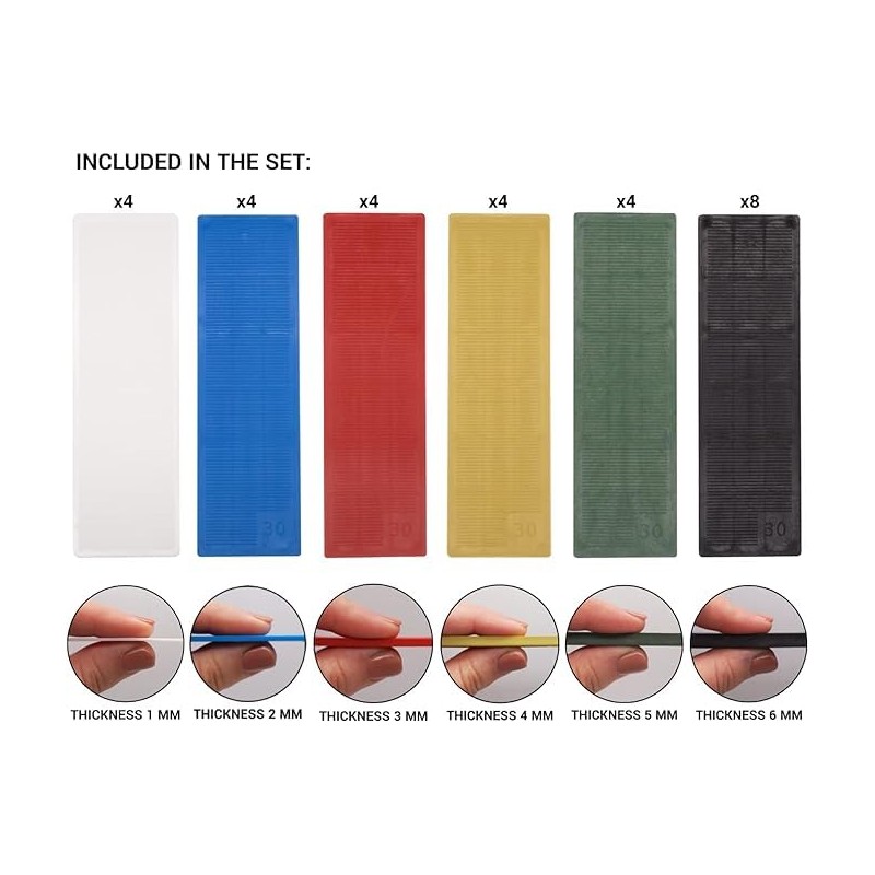 1/32" - 1/4" (1-6 mm) Plastic Glazing Blocks, Glazing, Frame