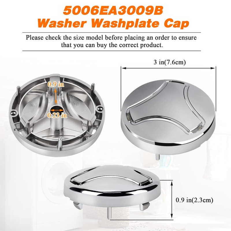 5006EA3009B Washer Pulsator Cap Upgraded by Blutoget - Fit for
