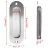 Bestgle 2 Pack Oval Flush Door Pull Handles Handles, Stainless
