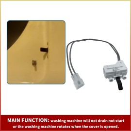 3406108 WP3406108 Dryer Door Switch-Replacement Part Compatible with Whirlpool Kenmore Dryers Washer Combo Replaces AP6008562 PS11741702 AP2947161 PS346705