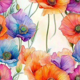 lenify Floral Peel and Stick Wallpaper Colorful Contact Paper 16.9inch x 196.8inch Flower Contact Paper Watercolor Wallpaper for Decorative Furniture Cabinets Self Adhesive Flower Removable Vinyl