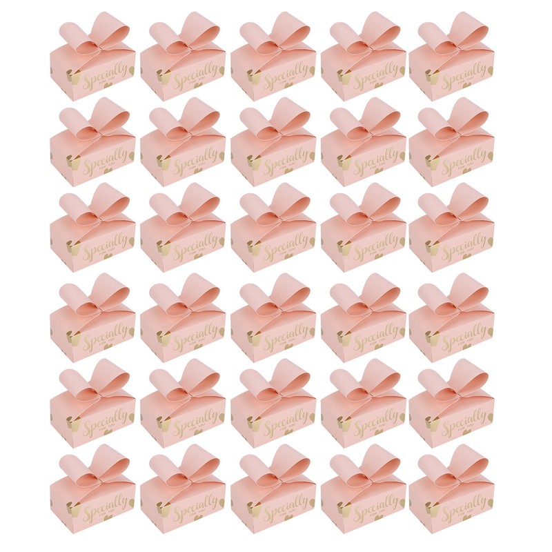 30PCS Bowknot Candy Boxes Gift Treat Boxes for Cookies Party