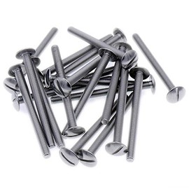 M3 (3mm x 12mm) Slot Mushroom Machine Screw (Bolt) - Stainless Steel (A2) (Pack of 20)