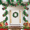 KINGLAKE Christmas Tinsel Garland, 10M x 9CM Green Xmas Shiny