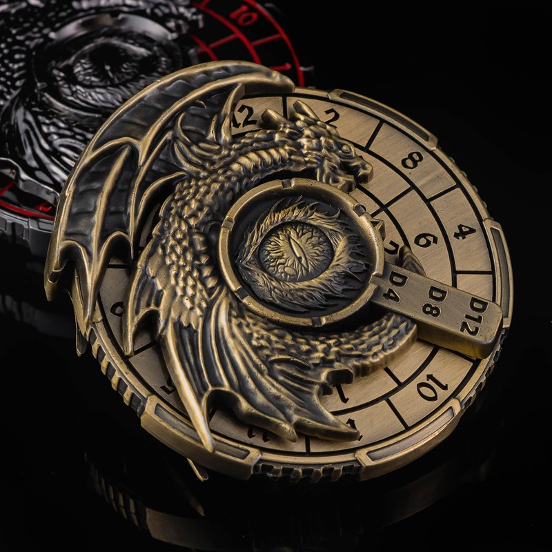 KERWELLSI 7 in 1 Fidget Spinner for DND Dice Set