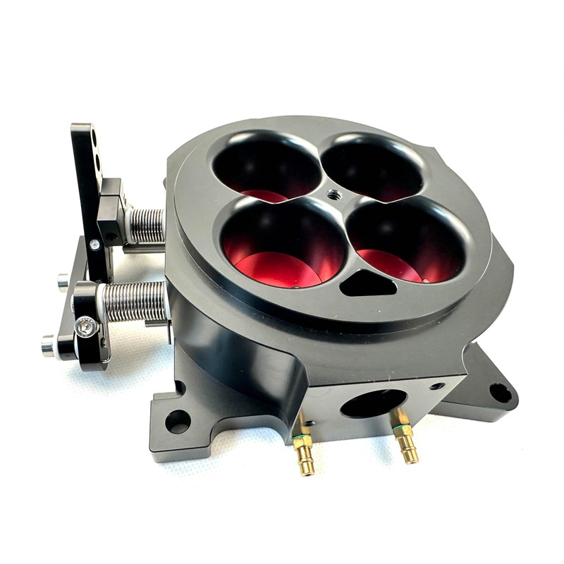 1000 CFM 4-Barrel 4150 CNC Billet Throttle Body Black