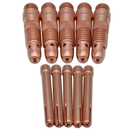 10Pcs Collet Body 10N31 (1/16") & Collet 10N23 (1/16") Consumables KIT for TIG Welding Torch 17, 18 and 26