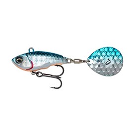 Savage Gear Fat Tail Spin Sinking - Jig Spinner, Size/Weight/Color: 5.5cm / 9g / Blue Silver