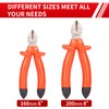 Sharp-tec 1000V Insulated Side Cutters Electrical, 160mm Snips Electrical Wire