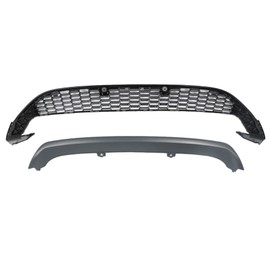 GXYWADY Grill with 3 Front Lips Front Bumper Cover Lower Grille Replacement for Focus 2015 2016