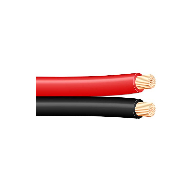 Powerwerx Red/Black Zip Cord (Gauge: 16, Length: 50 ft.)