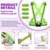 Swpeet 9Pcs Reflective Sash and Vest Assortment Kit, Reflective Sash