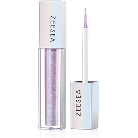 zeesea Glitter Galaxy Colored Liquid Eyeshadow, Dazzling Shimmer Eye Makeup, High Pigmented & Long Lasting (16 Dewy Diamon)