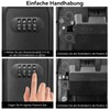 WwuHua Key Safe with Number Code, Key Safe with Magnetic