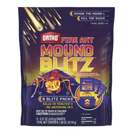 Ortho Fire Ant Mound Blitz, Fire Ant Killer, For Lawns and Around Ornamental Plants, 8 Pre-Measured Packs
