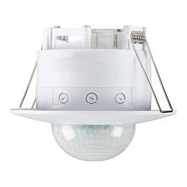 Knightsbridge Recessed PIR Sensor, White, Diameter – 110 Height-90 Projection-34