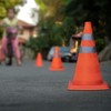 alca® Warning cone, safety cone, traffic cone, foldable, reflective pylon,