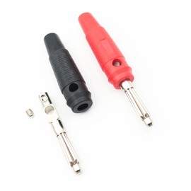 10Pcs 32A High Current Screw Type 4mm Banana Plugs Male Stackable Connector Speaker Cable Adapter