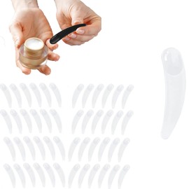 200 Pieces Mini Cosmetic Spatulas, Cosmetic Mask Scoop, Cream Spatula Spoon, for Face Mask, White