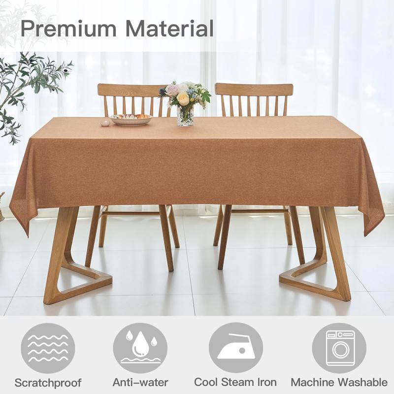 maxmill - Mantel rectangular de otoño, impermeable, resistente a derrames,