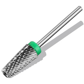 C12rtive 5-in-1 Tungsten Carbide Nail Cutter Bit, Cuticle Nail Cutter Bits for Acrylic Nails, Two-Way Rotation, 3/32 Professional Cutter Bits for E-File Nail Drill (Coarse)