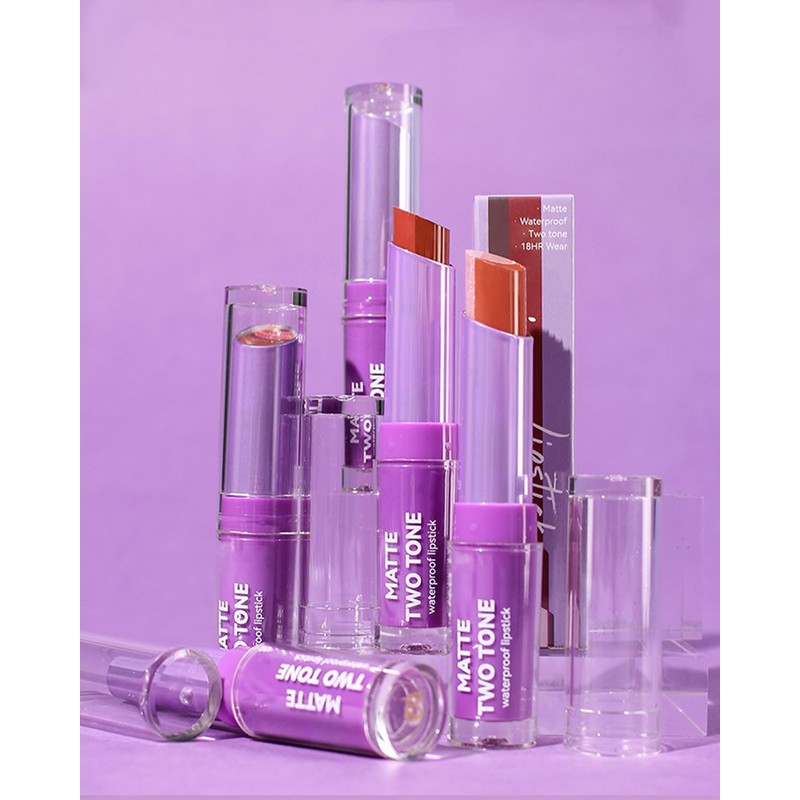 Sequin Matte Lip Balm Tinted 2 in 1 Shiny Lip
