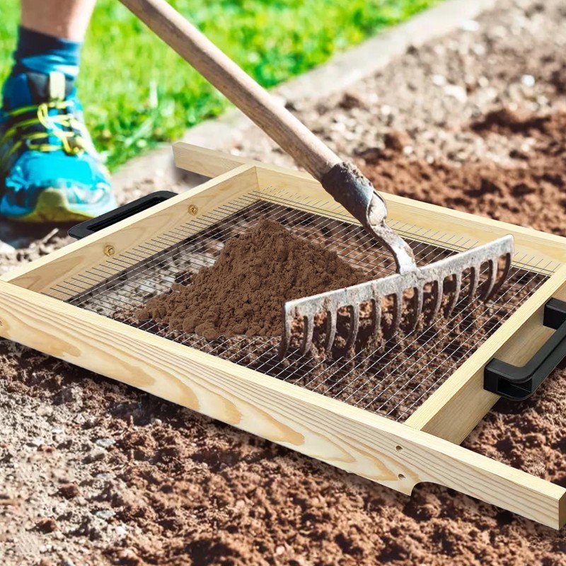 Soil Sifter Large, Garden Rock Sifter, Garden Sifter for Sifting
