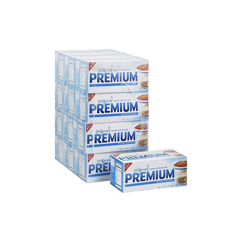 Nabisco Original Premium Saltine Crackers 16 oz (Pack of 12)