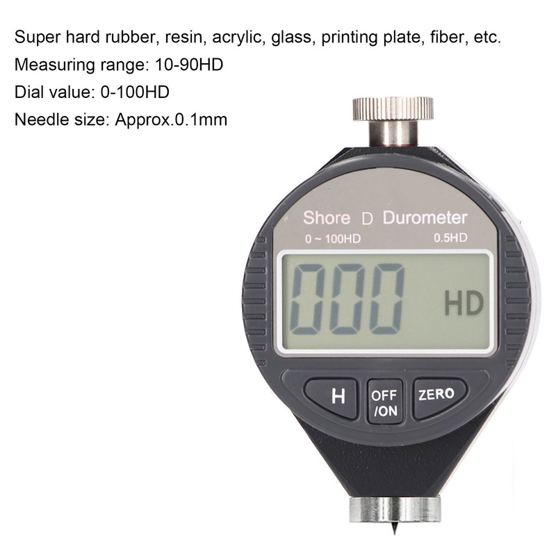 Digital Hardness Tester Portable Durometer Wide Measuring Range Hardness Test