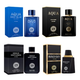 Hybrid & Company Men's Cologne Gift Set – 4 Pc Eau de Toilette Collection, Fresh Masculine Fragrance for Men