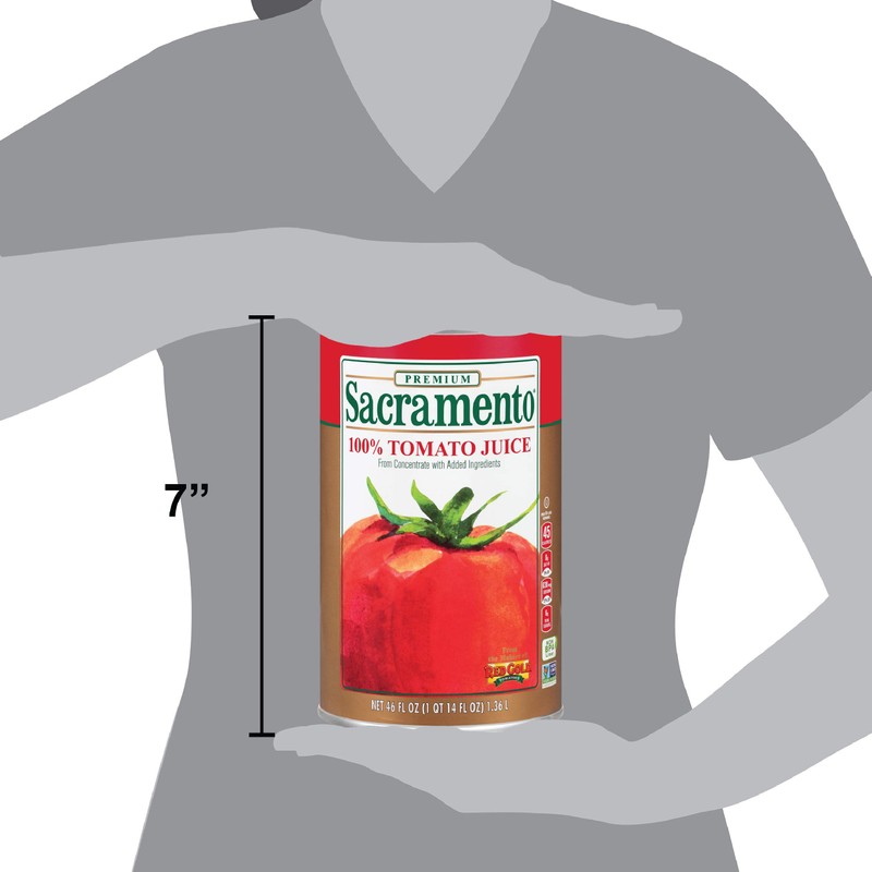 Sacramento Tomato Juice, No Added Sugar or High Fructose Corn