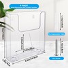 SENENQU 4 Pack Clear Plastic A5 Leaflet Holder, Wall Mounted
