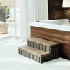 HECASA Hot Tub Steps Outdoor Spa Steps with Storage, Hot