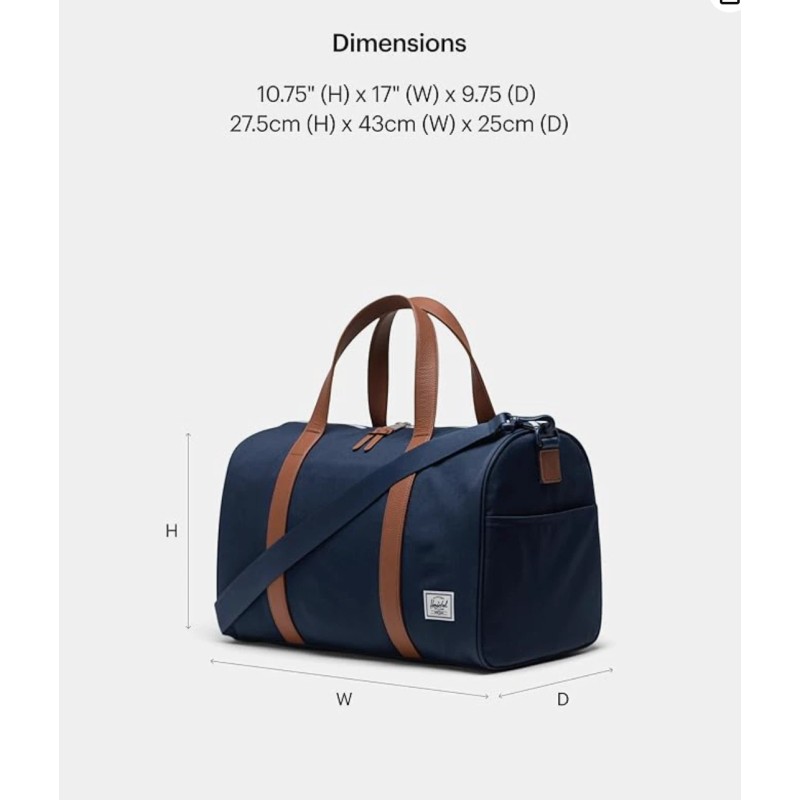 Herschel Novel™ Carry On Duffle Navy OS