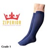 Ziperior Calcetines de compresión con puntera cerrada, 15-20 mmHg, color