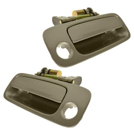 TRQ Left and Right Exterior Door Handle Set Drivers Side Compatible with 1997-2001 Lexus ES300 Toyota Camry