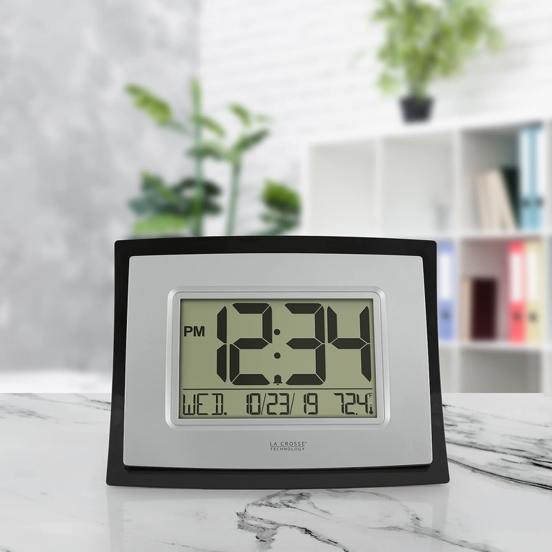 La Crosse Technology Wall/Table Clock, 6.85-inch H x 8.66-inch W