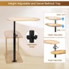 BeGyoku 3 Layer Bathtub Tray Table,Bamboo Swivel Bathtub Side Table