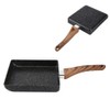 Tamagoyaki Rectangular NonStick Saucepan Black Practical Frying Pan Kitchen Supplies