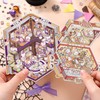Cute 3D Scene Stickers for Kids, 4 Sets DIY 3D