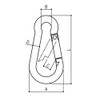 FregocS SHSY04-10p Spring Snap Nominal 4 (φ4 mm) Stainless Steel