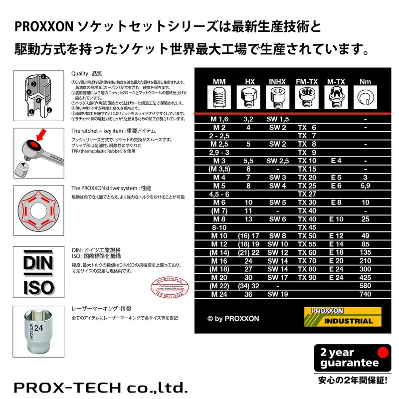 purokuson (PROXXON) Spark Plug Socket 3/8" 16 mm No. (A