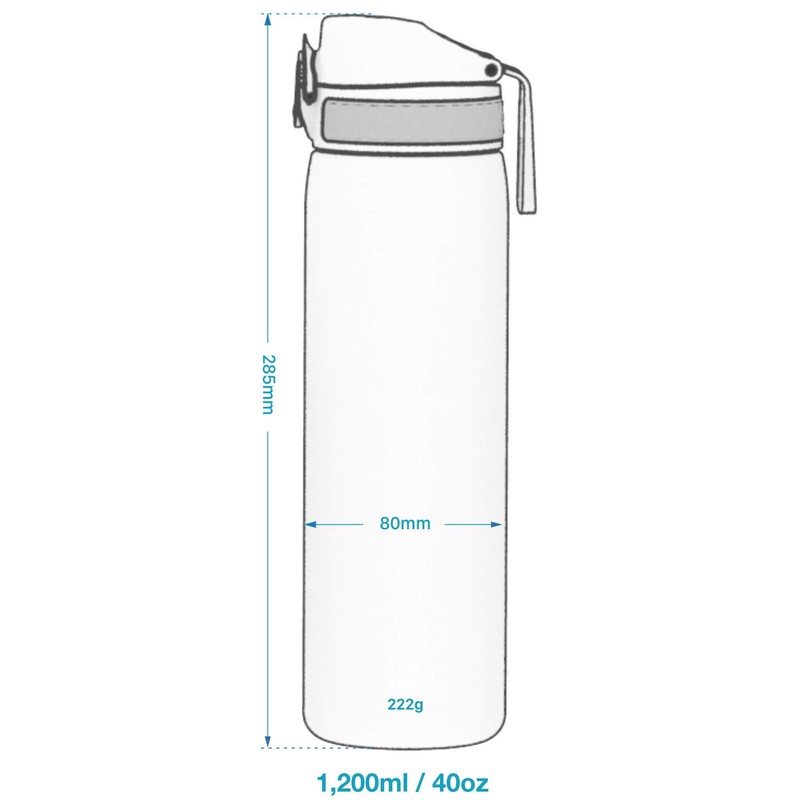 Ion8 Leak Proof 1 litre Sports Stainless Steel Water Bottle,