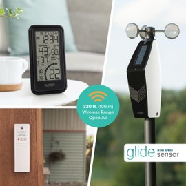 La Crosse Technology La Crosse Technology 327-1418BW Monochromatic Digital Wind Speed Station