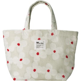 [World Party] Patterns W077-083-204 Gobelin Woven Tote Bag, Cucka-Off, Nordic, Retro, Floral Pattern, Bag, Subbag, Stylish, Cute, Women's